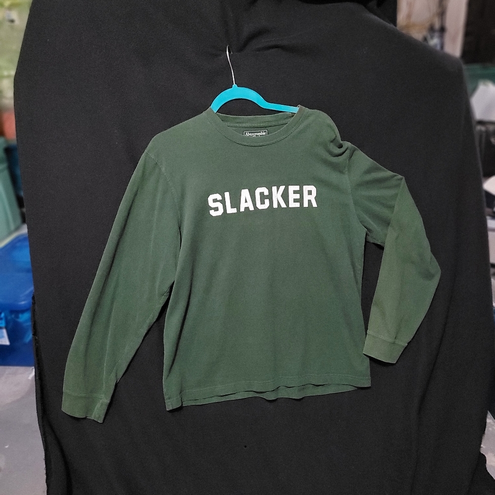 vintage Abercrombie Men's Slacker T-Shirt-Large-gently pre-luved